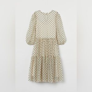 Lightly worn H&M polka dot puff sleeve dress